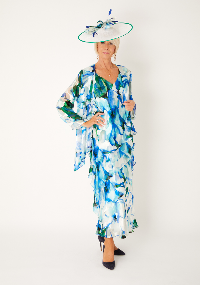 Turquoise and Ivory 2-Piece Outfit