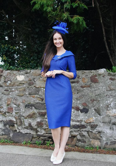 Madi Royal Blue Ribbed Dress