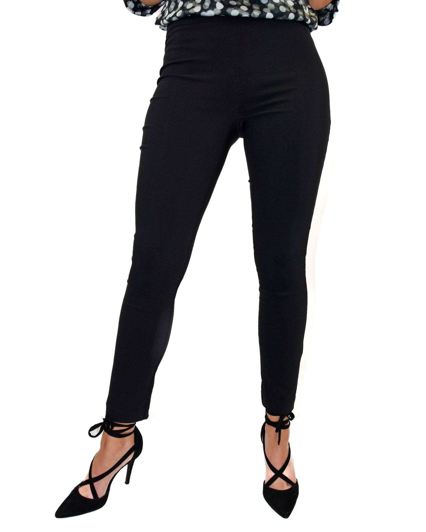 Moascha Black Trouser With Back Pockets