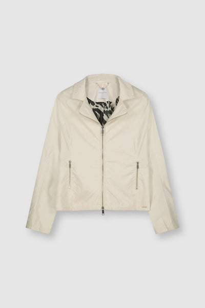 Cream Jacket with Pockets and Silver Detailing