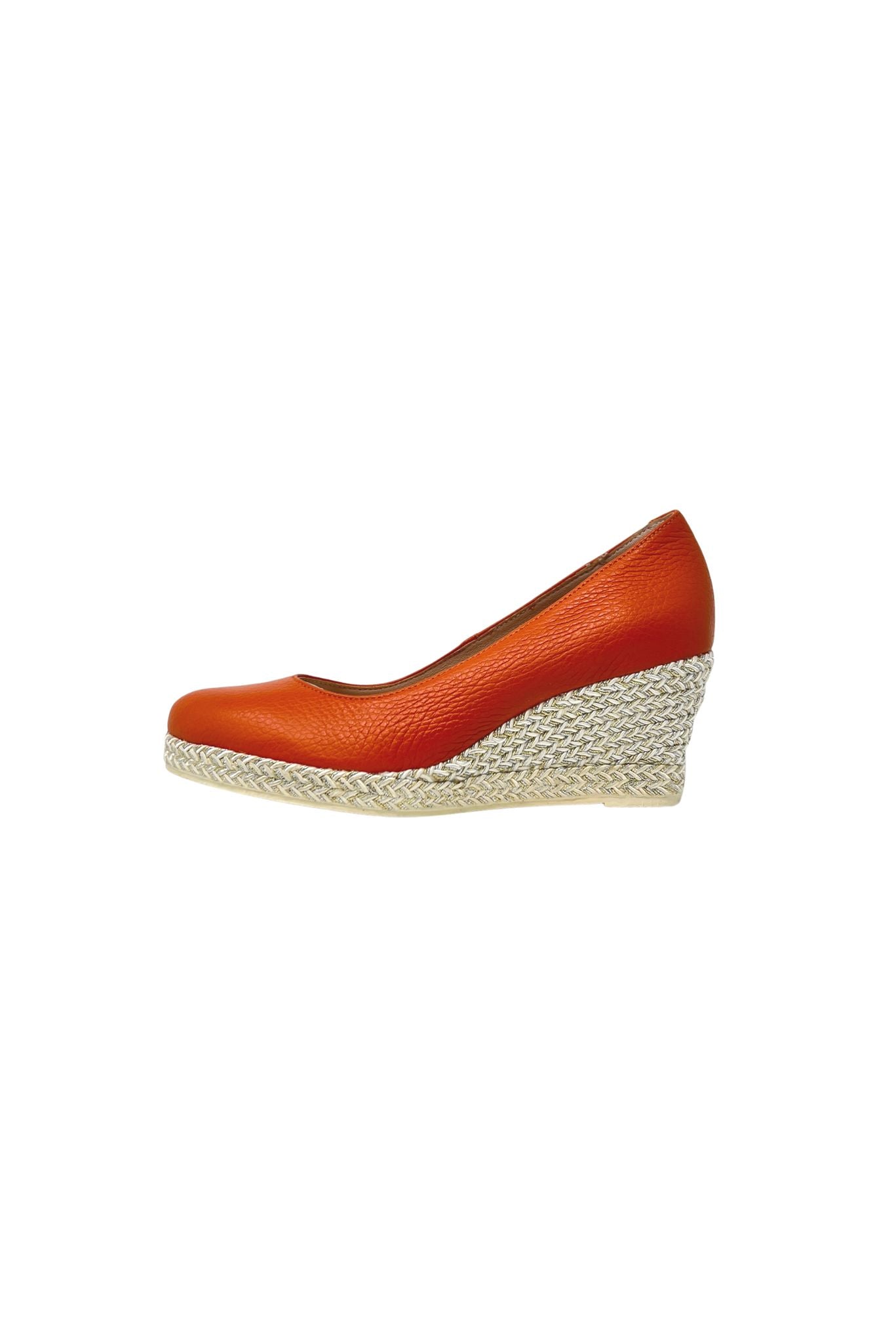 Orange Wedge Shoe