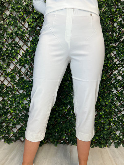Cream 3/4 Marie Trousers