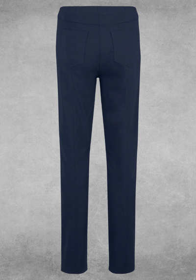 Navy Full Length Bella Trousers with Pockets