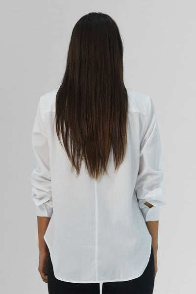 Rainha White High-Low Shirt