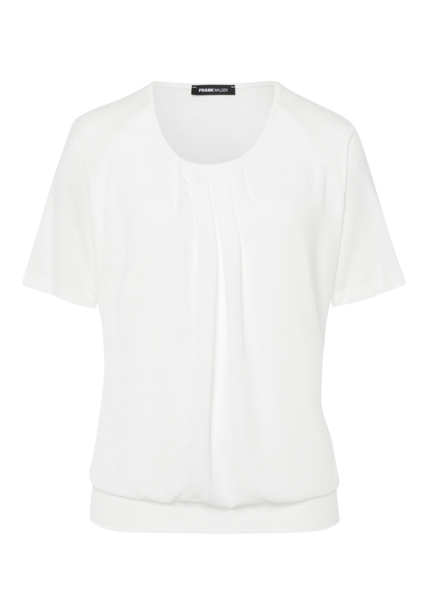 White Short Sleeve With Pleats