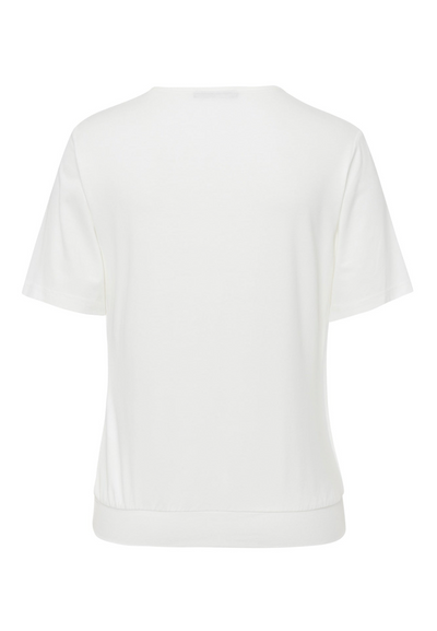 White Short Sleeve With Pleats
