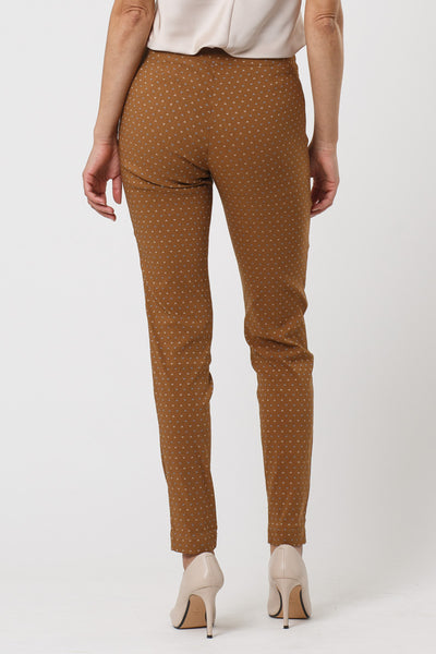Somie Geo Brown Cropped Trousers