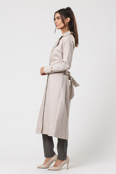 Thora Modern Beige Trenchcoat