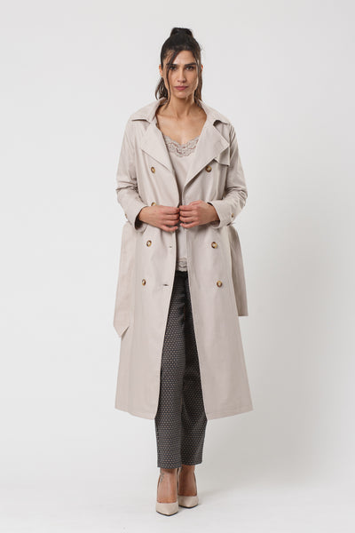 Thora Modern Beige Trenchcoat