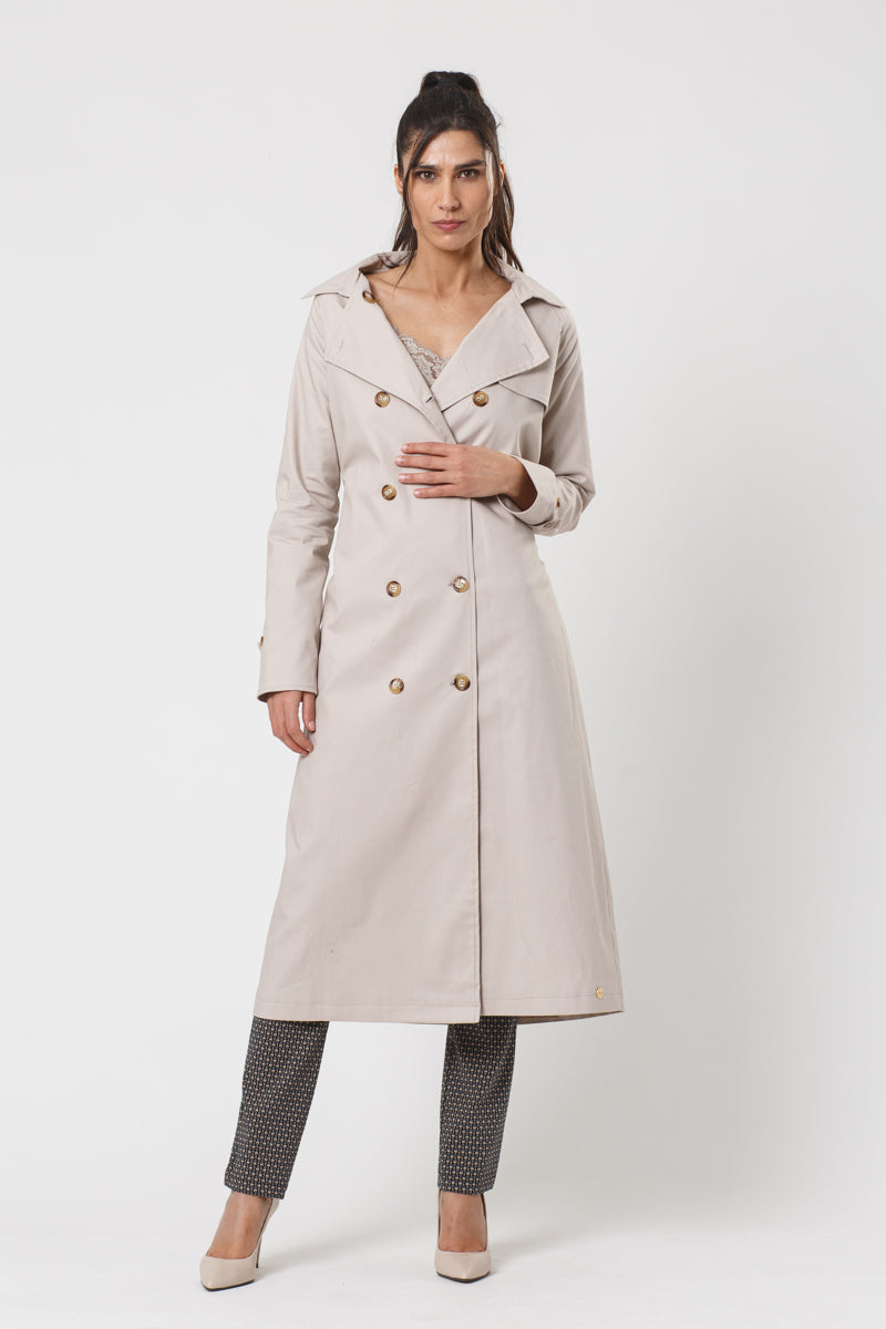 Thora Modern Beige Trenchcoat