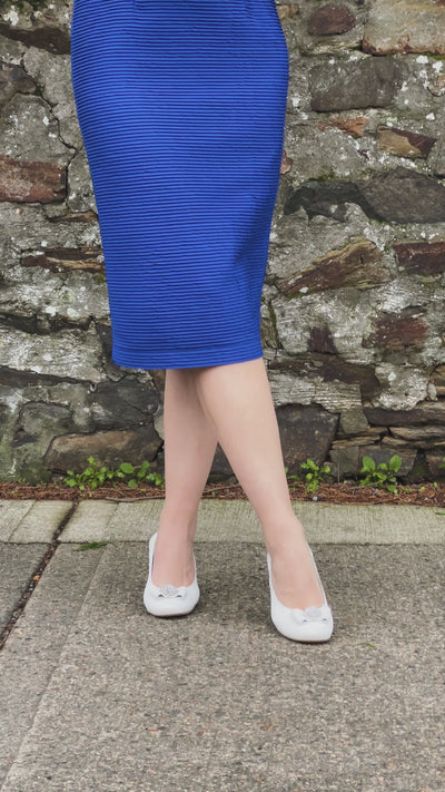 Madi Royal Blue Ribbed Dress