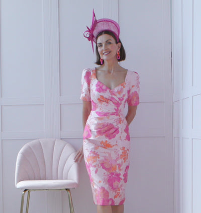 Summer Rose Floral Pattern Dress
