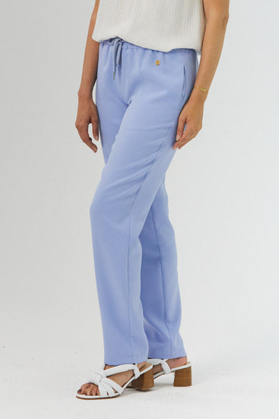 D2D Baby Blue Trousers Full-Stretch Waist