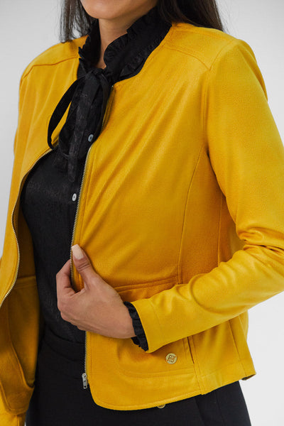 Santana Mustard Zip-Up Jacket