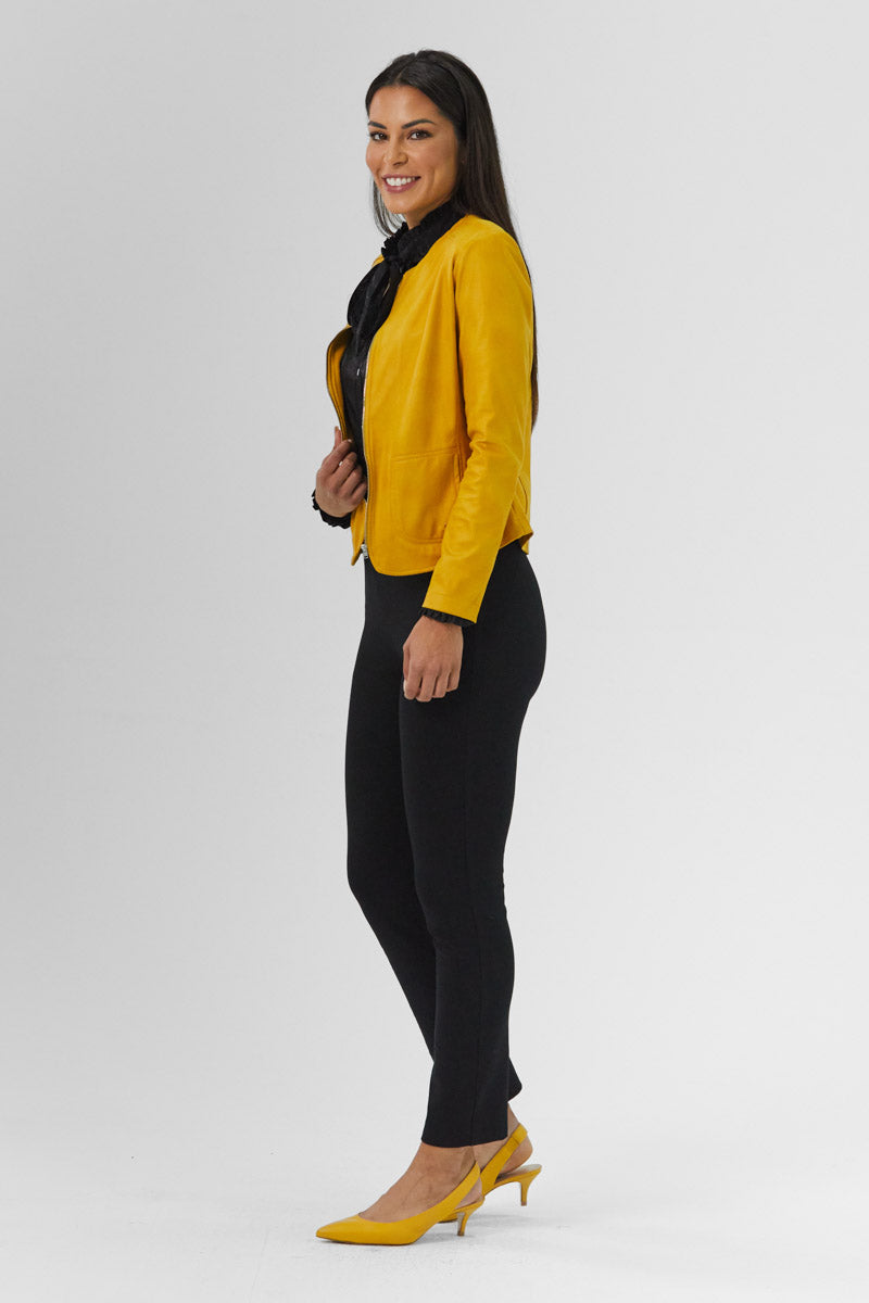 Santana Mustard Zip-Up Jacket