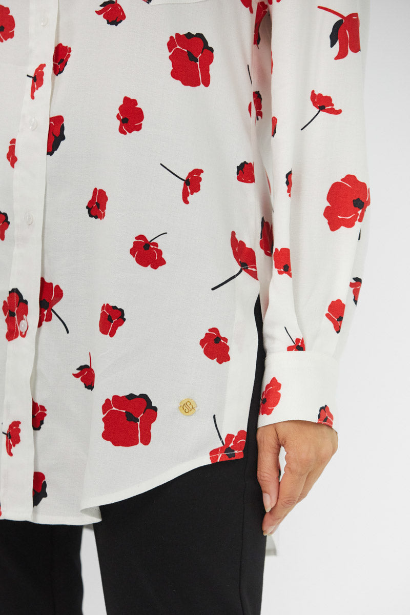 Aurora Red Poppy Shirt