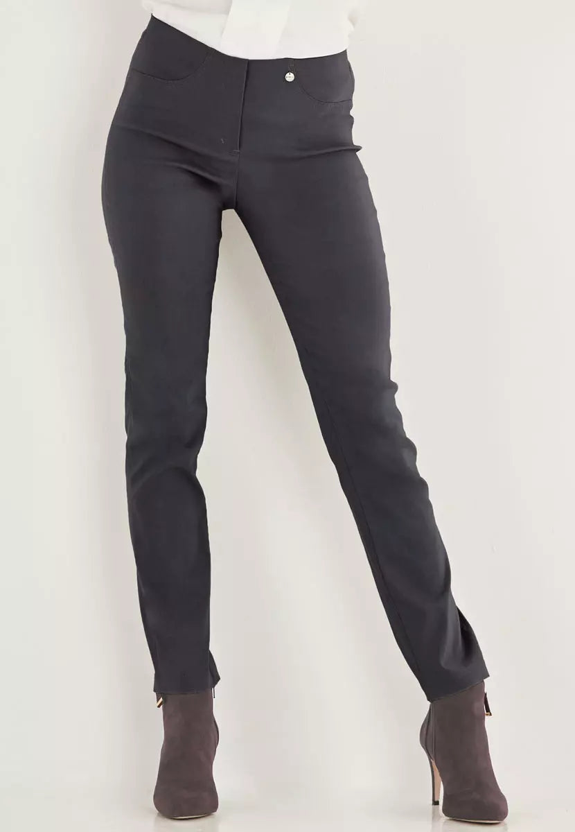 Charcoal Bella Full Length Trousers